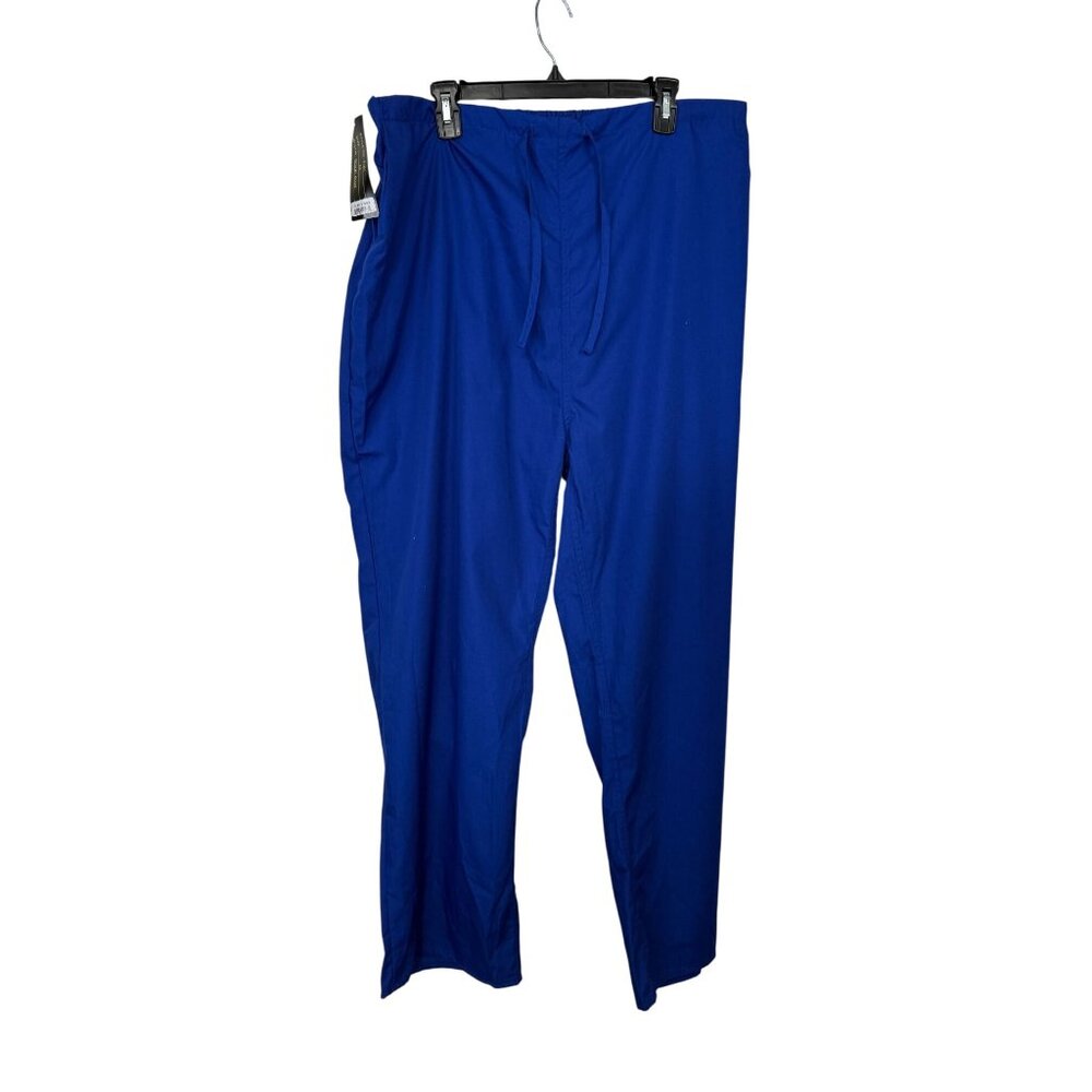 Natural Uniforms 2X Royal Blue Elastic Waist & Drawstring Scrub Pants P101 Style